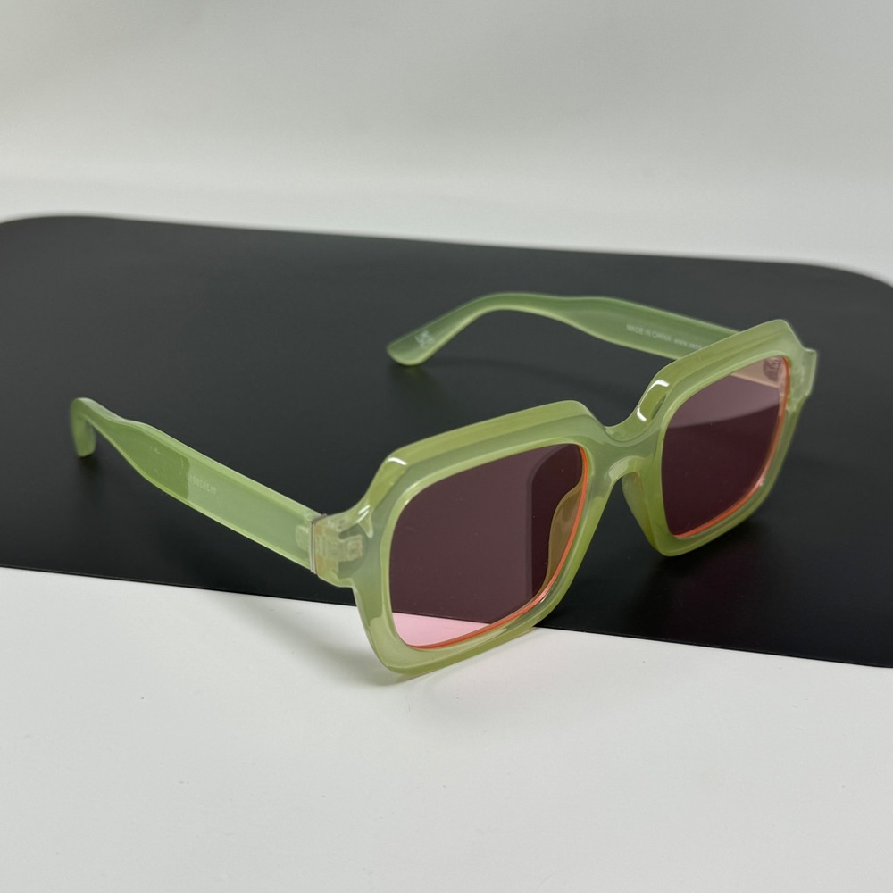 Asos Design Beveled Angular Square Sunglasses In … - image 8